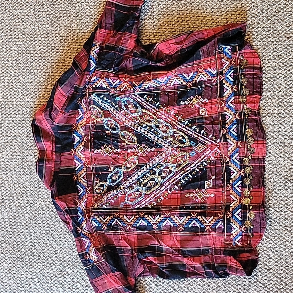 Zara plaid button up